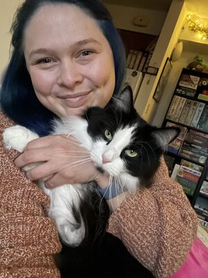Photo of Michelle Naese and her cat Coconut